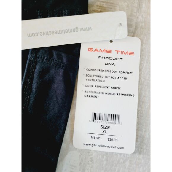 Game Time XL Black Comprrssion Shorts Women's Moist Wicking Pockets NWT RV $30 - Picture 4 of 5